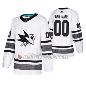 San Jose Sharks Trikot Custom 2019 All-Star Adidas Weiß Authentic - Herren